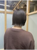 ▽外ハネボブ×グレージュ