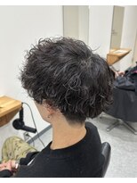 ルミナス(Luminous) 波巻きパーマメンズマッシュセンターパートツイストパーマ