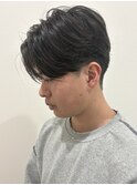 MEN’S HAIR/サーフカール/刈り上げセンターパート/伊勢崎