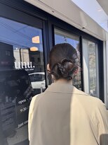 ウニュ(unu.)&nbsp;タイトヘア、結婚式ヘア、お呼ばれアレンジ