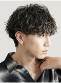大阪梅田波巻きパーマツイストスパイラルパーマメンズマッシュ◆