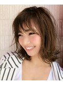 外ハネボブ【髪質改善オージュア/低温デジタルパーマ