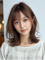 レリーリズ 大阪梅田(Rely Liz)&nbsp;ブリーチなしベージュカラー　顔まわりカット