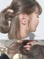 アンプラグド(unplugged)&nbsp;ブロンドベージュブリーチありダブルカラーハイトーン透明感