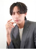 【La fith】メンズカット×フェザーパーマ×センターパート
