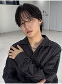 毛流れパーマセンターパートニュアンスパーマ　MOMO