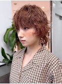 ブリーチパーマのショートスタイル_F21923