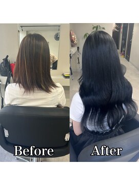 エクステ＆カラーサロン Fav 栄・矢場町店【ファボ】【12月上旬 OPEN（予定）】 《カラー＋シールエクステ》natural　black