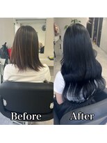 エクステ&カラーサロン Fav 栄・矢場町店【ファボ】【12月上旬 OPEN(予定)】 《カラー+シールエクステ》natural black