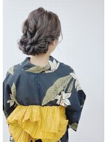 グランルッソ 岡山駅前(GRAN LUSSO)&nbsp;浴衣とルーズアレンジ