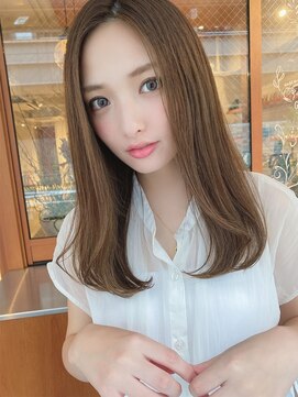 ルービック 梅田茶屋町(Rubik) ブリーチなし艶ツヤアッシュベージュ