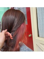 キングスベリー(Hair Relaxation King's Berry)&nbsp;ダークグレージュ×インナーカラーピンク