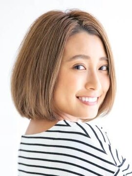 アース 三軒茶屋店(HAIR&MAKE EARTH) 三軒茶屋_ボブ_ミディアム_センターパート_ストレート_大人