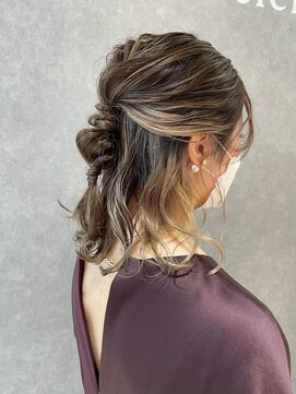 オブジェ シエル(obje't ciel) 【obje't ciel】インナーカラー×ベージュ【暮石 唯】