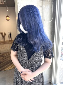 ラニヘアサロン(lani hair salon) 【天神/大名】ブルーバイオレット【色落ち重視】