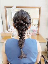 ロカット サロン(Roquat Salon)&nbsp;あみおろしロングアレンジ【ヘアセット/立川/エクステ/立川】