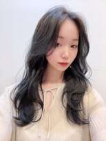 ピープスアンドスー 表参道 渋谷(Peeps&Suu.)&nbsp;韓国風かきあげ/エギョモリ/センターパート/くびれヘア