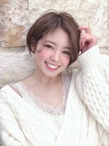 ロンド シャルム 吉祥寺(Lond charme)&nbsp;ショコラアッシュ春髪ふんわりカールショートボブ吉祥寺0228