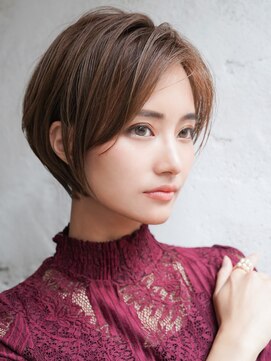 カライング(ing) 大人ショートボブ丸みショートカットマッシュショート前髪あり