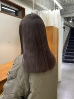 ニール シトロン 名古屋 伏見 丸の内(NEELU citron)&nbsp;【Neeluscuro_take】透明感ブラウンカラー×ぱつっとミディアム