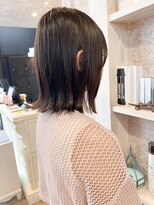 キャアリー(Caary)&nbsp;福山美容室Caary ナチュラルブラウン韓国ヘアサイドバング20代