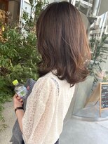 マシェリ バイ ハセ(ma cherie by HASE) 【透け感カラー】定番ブラウン