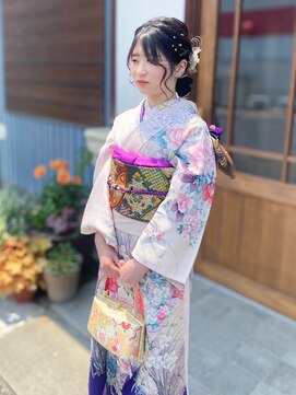 サロンドアンジェ 〈成人式〉着付け・ヘア・メイク・レンタル全部一式☆