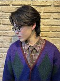 襟足ありセンターパート