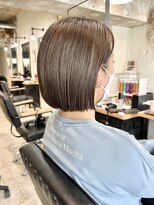 リグリー(regree)&nbsp;切りっぱなしボブ/ミニボブ/ミルクティーベージュ/髪質改善