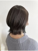 グレーアッシュ/くびれヘア