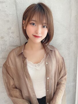 セイドット オモテサンドウ(Say. omotesando) Say.丸みショートレイヤーシルキーベージュミルクティーベージュ