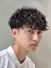 【メンズパーマ】メンズカット+波巻きパーマ,ニュアンスパーマ￥11000
