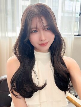 ルエ(rue) 韓国風巻きフェミニンロング×メルティカラー×美髪×京都