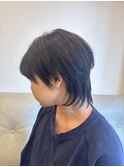 黒髪ショートウルフ