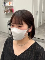 アルター(aL ter)&nbsp;前髪顔まわりカット［暗めカラー/マッシュ/デザイン］長野歌穂