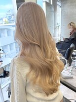 サンクプロジェクト(cinq PROJECT)&nbsp;明るめホワイトミルクティーベージュ韓国ミディアムレイヤー原宿