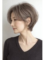 ハーツ(Heart's)&nbsp;大人ショート　白髪ぼかし　脱白髪染め　ハイライト40代50代60代