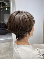 アルトル 池袋2nd(altru)&nbsp;◇大人40代50代60代ショートボブ丸みショート白髪ぼかし