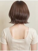 ブリーチなしクラゲカット外ハネくびれショートボブ20代30代A17