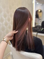 フレア(FLAiR) 20代30代インナーブリーチピンクカラー大人可愛い艶スタイル