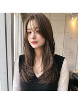 アンサ 城陽寺田店(ANSA)&nbsp;韓国風くびれレイヤー×艶グレージュ