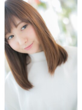 エヌアンドエーコンティ(N&A CONTi) ナチュラルストレート×鎖骨ミディアム×マロンベージュ