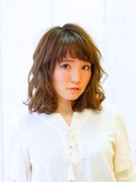 ワイドバング無造作ウェーブ　【WHO-GA　赤坂　akasaka】