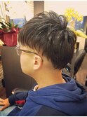 ツーブロックショート