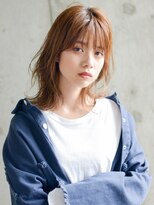 エムクランメイクス 原宿 表参道(m.clan MAKE'S)&nbsp;大人かわいい/ふわミディ無造作/小顔ネイビーカラーフレンチボブ