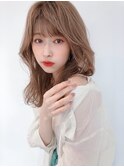 韓国風【ピンクベージュ、モテ髪、ボブルフ恵比寿渋谷】