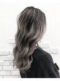 『gray ash』グレージュカラー×バレイヤージュ