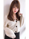 前髪カタログくびれミディイヤリングカラーラベンダーカラー