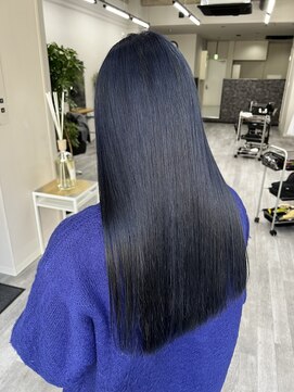 コード 四条河原町駅店(CHORD) ダブルカラー/髪質改善/ネイビーブルー/韓国/京都/河原町/烏丸