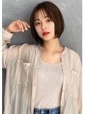 小顔 ミニボブ 大人可愛い